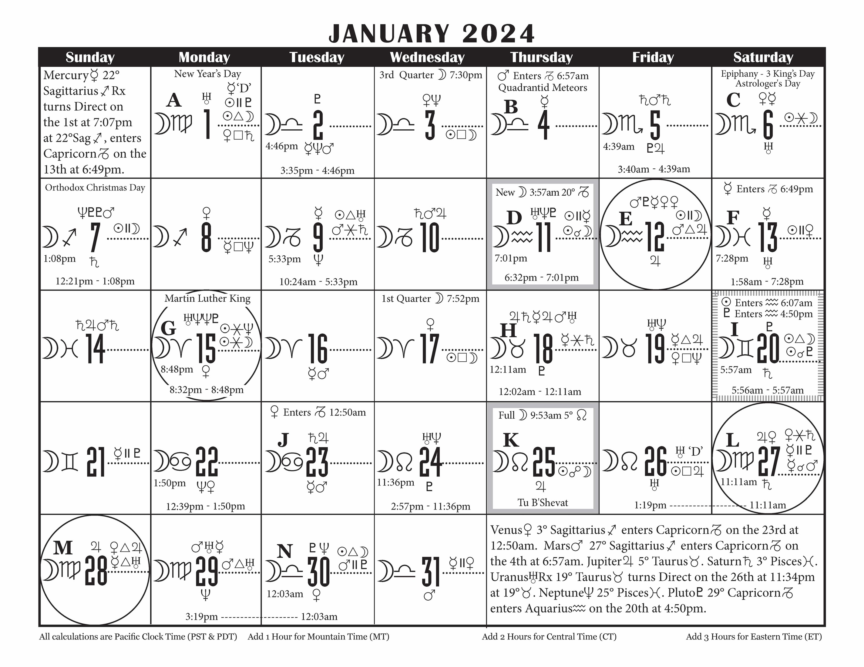 Buy the 2024 Calendar Here in 5 Formats2 Wall Sizes, Mini